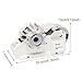 KiBcsLic Heat Tape Cutting Device for Desk with Fixed Length Mechanism, White