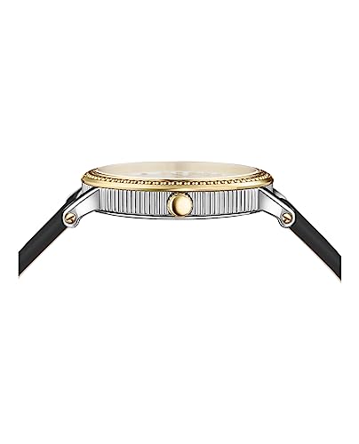 Versace V-Dollar Collection Luxury Womens Watch Timepieces with a Silver Strap and Dial Featuring a Two Tone Case2