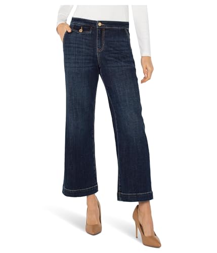 Liverpool Women's Stride Mid-Rise Wide Leg Jean with Trouser