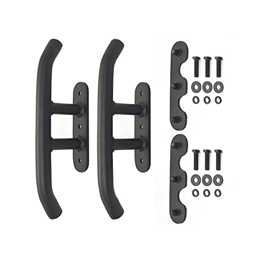 Go Rhino XRS Reel Handles (Pair) | Mild Steel, Textured Black | 5950100T | Fits The Go Rhino XRS Overlanding Xtreme Rack for Mid/Full-Sized Trucks (5950000T, 5951000T, 5952000T)