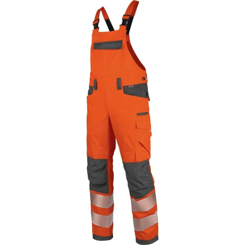 WÜRTH MODYF Warnschutz Arbeitslatzhose Neon EN 20471 2 orange anthrazit - Größe 52