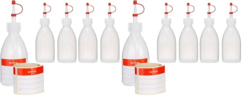 Octopus Spritzflaschen 100 ml aus LDPE mit Dosierspitze und Schutzkappe (Packung mit 2)