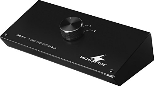 Monacor SPS-41A Stereo-Line-Umschaltbox schwarz
