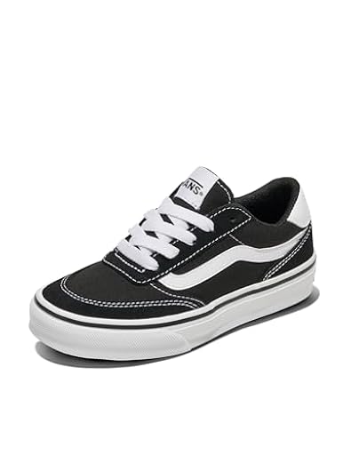 Vans Brooklyn LS, Zapatillas Unisex niños, Suede Canvas Black White 38 EU | Ya disponible en tu tienda friki favorita! En mundofriki.es!
