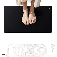 Grounding Mat,Conductive Grounding Pad, Earth Mat with 15ft Grounding Cord, Universal Grounding Mat for Pain Relief, Inflammation23.6x13 Inch