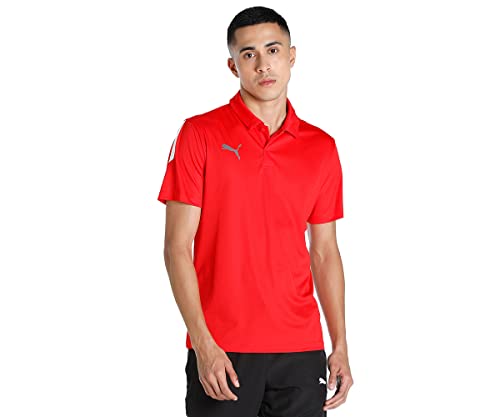 PUMA Herren Teamliga Sideline Polo Shirt, Rot, L