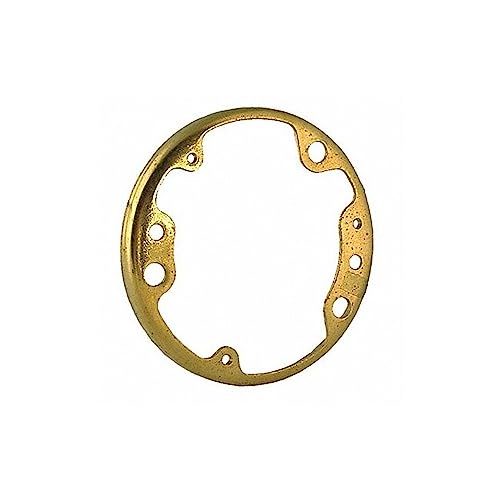 Raco 6298 Round Brass Floor Box Tile Ring, 4-3/16