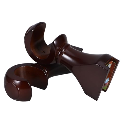 2pcs Heavy Duty Curtain Rod Brackets Sturdy Single Holder Support for Drapery Deep for Living Room Bedroom and Kitchen Decor
