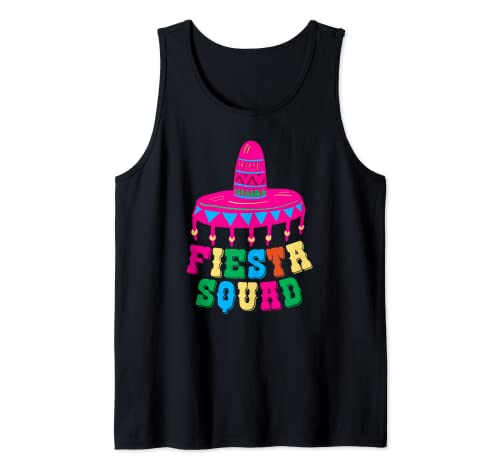 Fiesta Squad Cinco De Mayo Fiesta Mexicana Camiseta sin Mangas