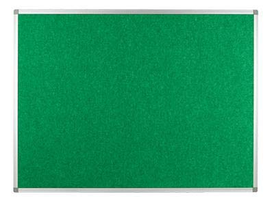 Polycolour FR® Noticeboard Class B Aluminium Frame 2400mm x 1200mm, Green