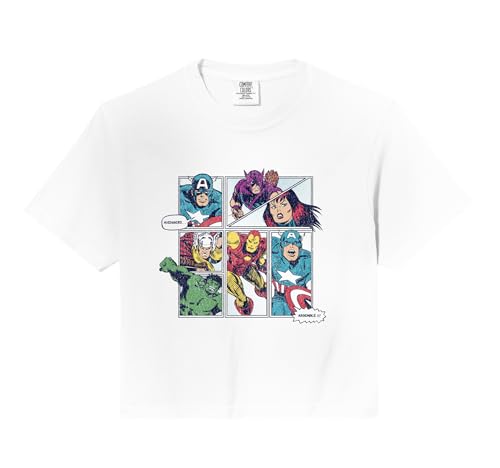 Marvel Avengers Comic Panels Comfort Colors Crop Top
