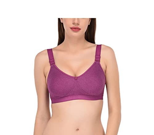 Image of Viral Girl Women's Wire-Free Cotton Hosiery Bra | Non-Padded, Full Coverage, Adjustable Straps | Soft Comfortable Innerwear with Hook & Eye Closure for Everyday Use