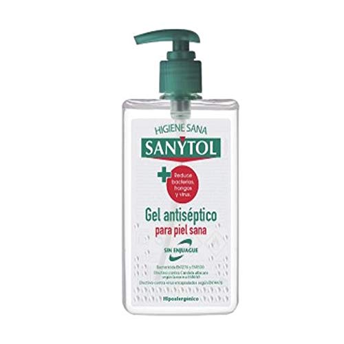 Sanytol - Gel de Manos Desinfectante Hidroalcohólico, Sin Enjuague, Hipoalergénico - Dosificador de 250 ml