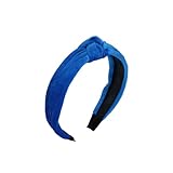 Velvet Knotted Headbands for Women (Sapphire)