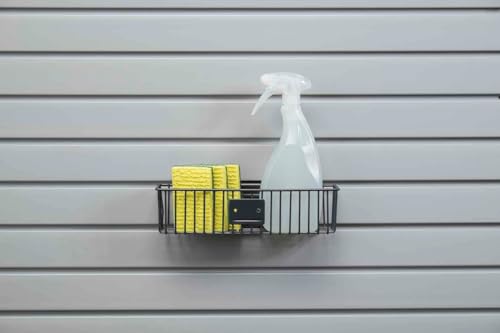 HandiWall Small Basket - 3 Inch x 12 Inch (Pack of Two) for Storage on Garage Slatwall Panels image 2