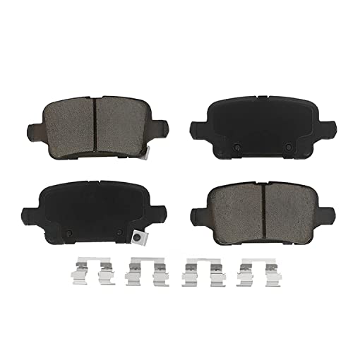 Image of Detroit Axle - Brake Pads for 16-21 Chevrolet Malibu with Manual Parking Front and Rear Ceramic w /Hardware 2016-21 Replacement