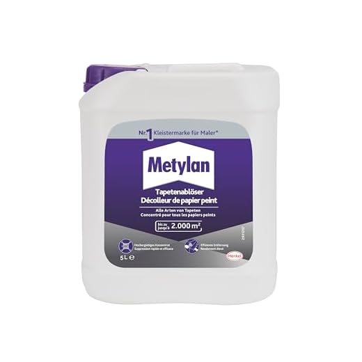 Metylan Aktiv Tapetenablöser, Tapetenlöser mit Aktiv-Wirkstoff löst schnell und problemlos alle Tapeten & Raufasertapeten, leicht dosierbarer Tapetenentferner, 1x5l