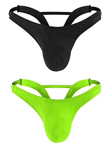 Men's Pouch Thong Underwear Bikini Brief Underwear Bulge Pouch Low Rise Shorts Panty