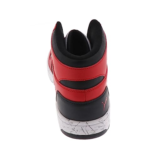Image of PUMA Rebound Layup Scratch Mens Basketball 7 DM US WhiteBlackRed