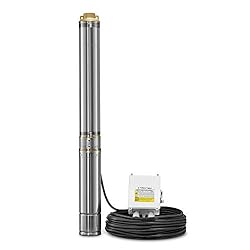 TROTEC TDP 7500 E, Tiefbrunnenpumpe, 1.500 W, für Tiefen bis zu 20 m, Garten, Heim