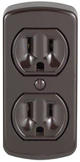 Leviton 15 amps Brown Outlet 5-15R 1 pk