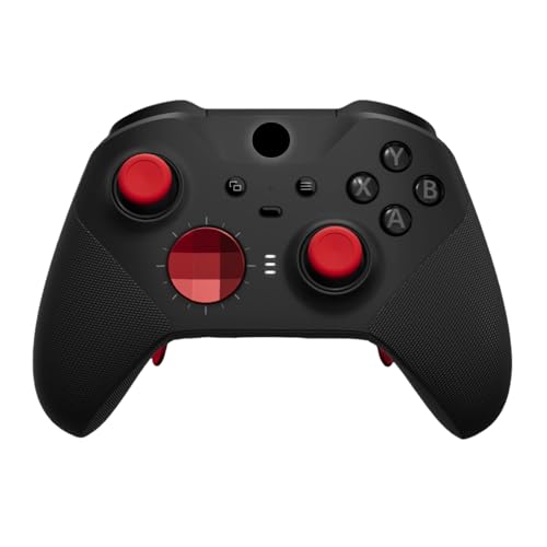Image of KanKanGou DIY Customised Elite Series 2 Controller Compatible for Xbox Elite Series 2 Controller-Black&Red,Gaming Controller Compatible With Xbox Series S /X,Xbox One,with Accessory Bag [video game]
