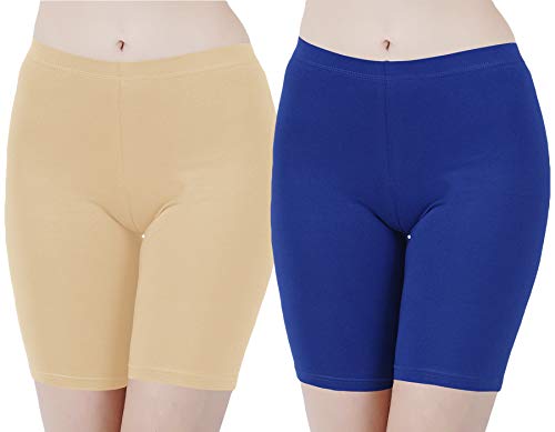 Image of Buy That Trendz Cotton Lycra Tight Fit Stretchable Cycling Shorts Womens | Shorties for Active wear /Exercise /Workout /Yoga /Gym /Cycle /Running Red Grey Combo Pack of 2