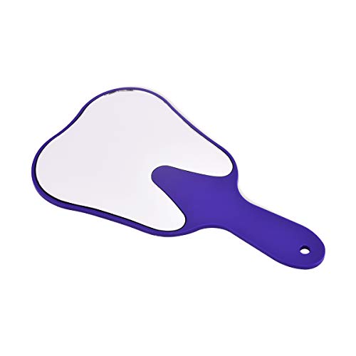 image for Anhuadental Dental Cute Tooth Shaped Mirror Hand Held Plastic Mirrors 