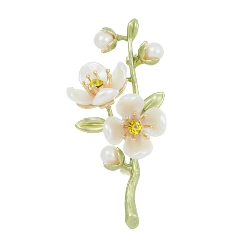 Image of Elegant Pink Lily Flower Brooch Pin for Women - Rhinestone Lily Lapel Pin for Coats, Jackets, and Sweaters