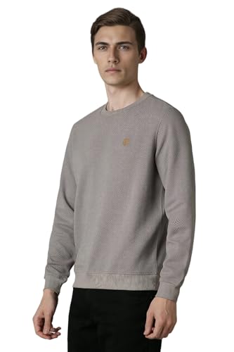Image of Louis Philippe PolyMen's Cotton Round Neck Sweatshirt