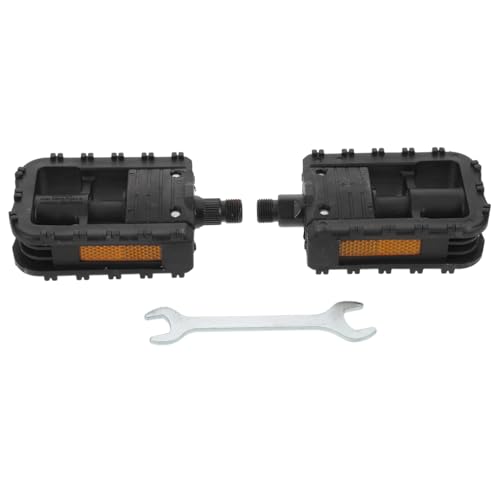 Kisangel 2個折りたたみ自転車用ペダル プラスチック製 滑り止め凹凸表面付き 軽量設計 マウンテンバイク対応 多用途サイクリングアクセサリ