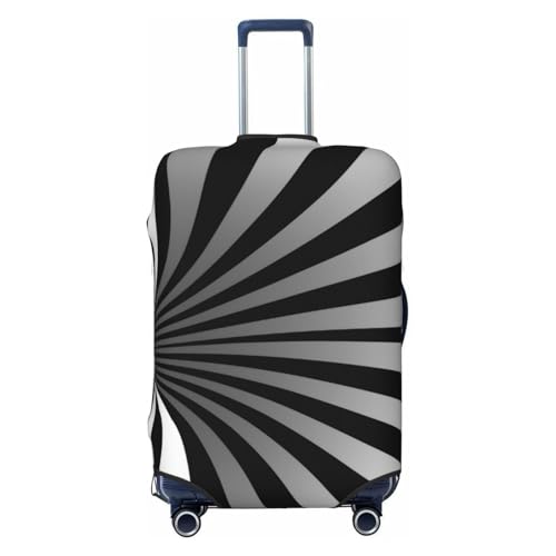 Hypnotic Optical Illusion Trippy Spiral Vortex Luggage Cover, Protective Washable Suitcase Cover - Travel High Elastic Fibers Suitcase Protector Fits X-Large
