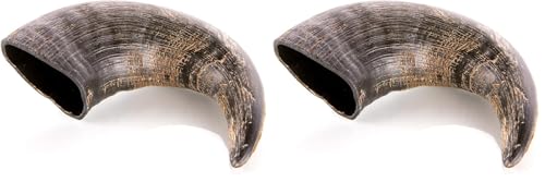 Animal House - Corna di Bufalo per Cani - Masticativo Naturale al 100% - Rafforza Igiene Orale - Resistenti e Duraturi - Disponibili in Tutte Le Taglie - Cruelty Free (1, M) (Confezione da 2)