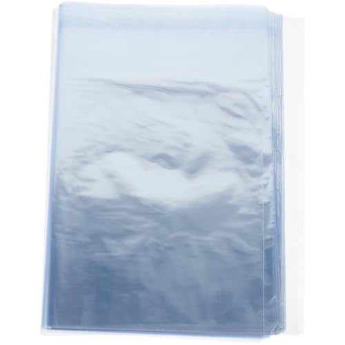 SEWOART 100pcs Shrink Bag Shrinkable Wrapping Bag Heat Shrink Film Bags Heat Shrinkable Film Clear Wrapping Bags Packaging for Soaps Heavy Duty Wrapping Paper Sealer Bags Pof Blue