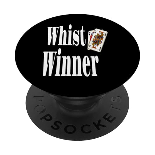 Funny Whist Winner Juego de Cartas Ganador Sarcasmo Humor PopSockets PopGrip Adhesivo