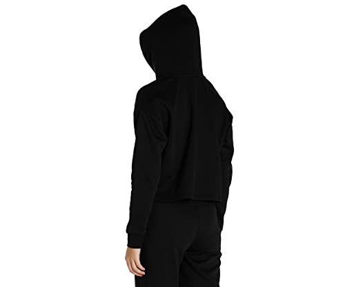 Moletom Cropped Puma ESS Logo Hoodie FL Feminino Preto