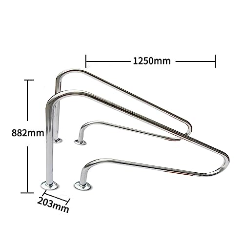 Barre d'appui de piscine inox 304 à installation rapide - 8