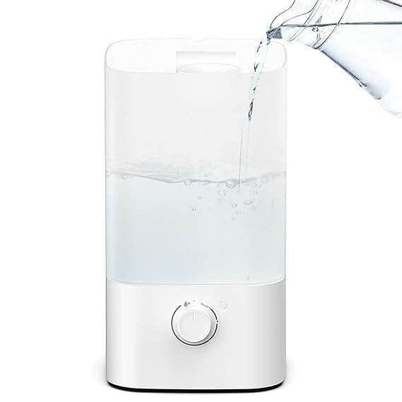 2.5 litres, Top Fill, for Bedroom, Home, Office, Adjustable Mist Output, Super Quiet, Auto Shut Off, Essential Oil Diffuser with Cycling 7 Color Lights, 360° Nozzle-image-43