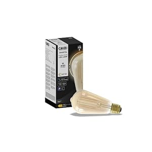 CALEX Slimme Filament Lamp – E27 Rustiek – Wifi LED Verlichting – 7W Vintage Lichtbron – Dimbaar via Smart Home App…