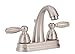 Peerless Claymore Centerset Bathroom Faucet Brushed Nickel, Bathroom Sink Faucet, Drain Assembly, Brushed Nickel P299685LF-BN