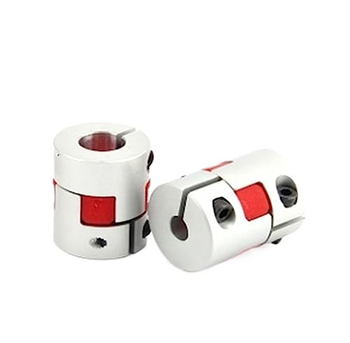 Rigid coupling,Stainless steel rigid coupling 1pcs D20L25 Coupler Aluminium Plum Flexible Shaft Plum Blossom Coupling Motor Connector Flexible Coupler(4mmX 8mm)