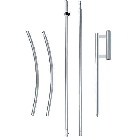 FSFLAG Swooper Flag Hardware, Feather Flag Pole Set and Ground Spike, 11FT Swooper Flag Pole Set for Advertising Feather Flag 8Ft Cover