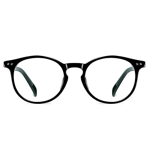 Óculos de Leitura com Proteção Anti Azul Bloqueio de Luz Armação Redondo Óculos de Descanso Computad