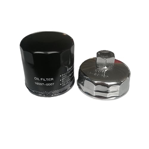 Image of 16097-0007 Oil Filter with Removal Installation Tool Compatible with Kawasaki Brute Force Jet Ski Prairie Teryx