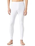 Tejido Interlock; Abanderado Termal Fibra de Invierno Capa de Base Inferior, Blanco, M/48 para Hombre