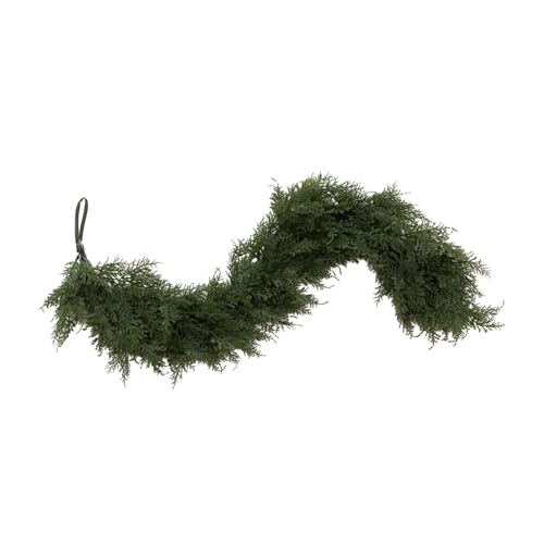 Nearly Natural 5ft Artificial Cedar Garland – Realistic Faux Greenery