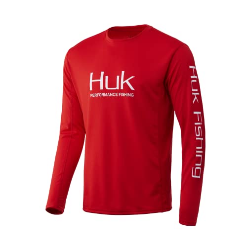 Image of HUK Men's Icon X Long Sleeve Shirt, Performance Fishing Shirt