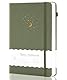 CAGIE Journal Notizbuch A5 Liniert 196 Seiten (98 Blatt) Hardcover Notizbücher Bullet Journal für Erwachsene, mit Elastisches Verschlussband, Grün