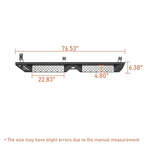 Estribos Hooke Road para Toyota Tacoma Double Cab 2005-2023 miniatura 6