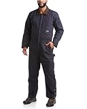 Bass Creek Outfitters Mens Coveralls - Water Resistant Long Sleeve Work Wear Jump Suit Insulated Coveralls for Men, Size XX-Large, Navy
